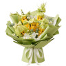 Букет из кукурузы и ромашек «Урожай радости»